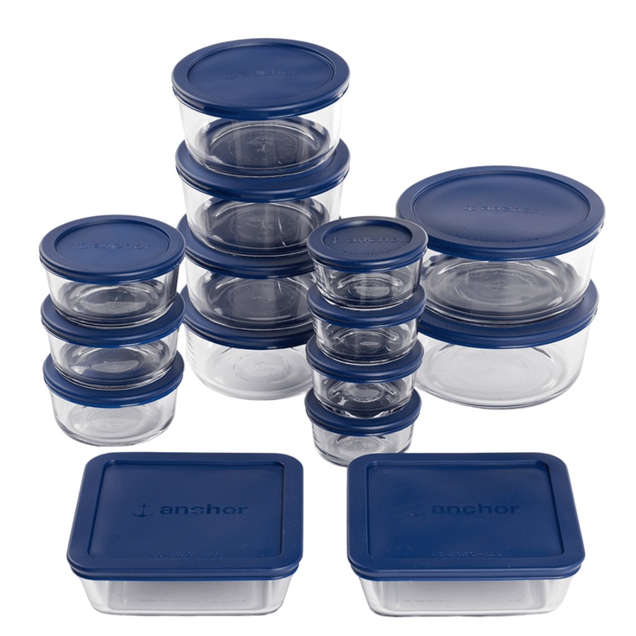 Food Storage Set Glass - Glass Food Storage Containers with SnugFit