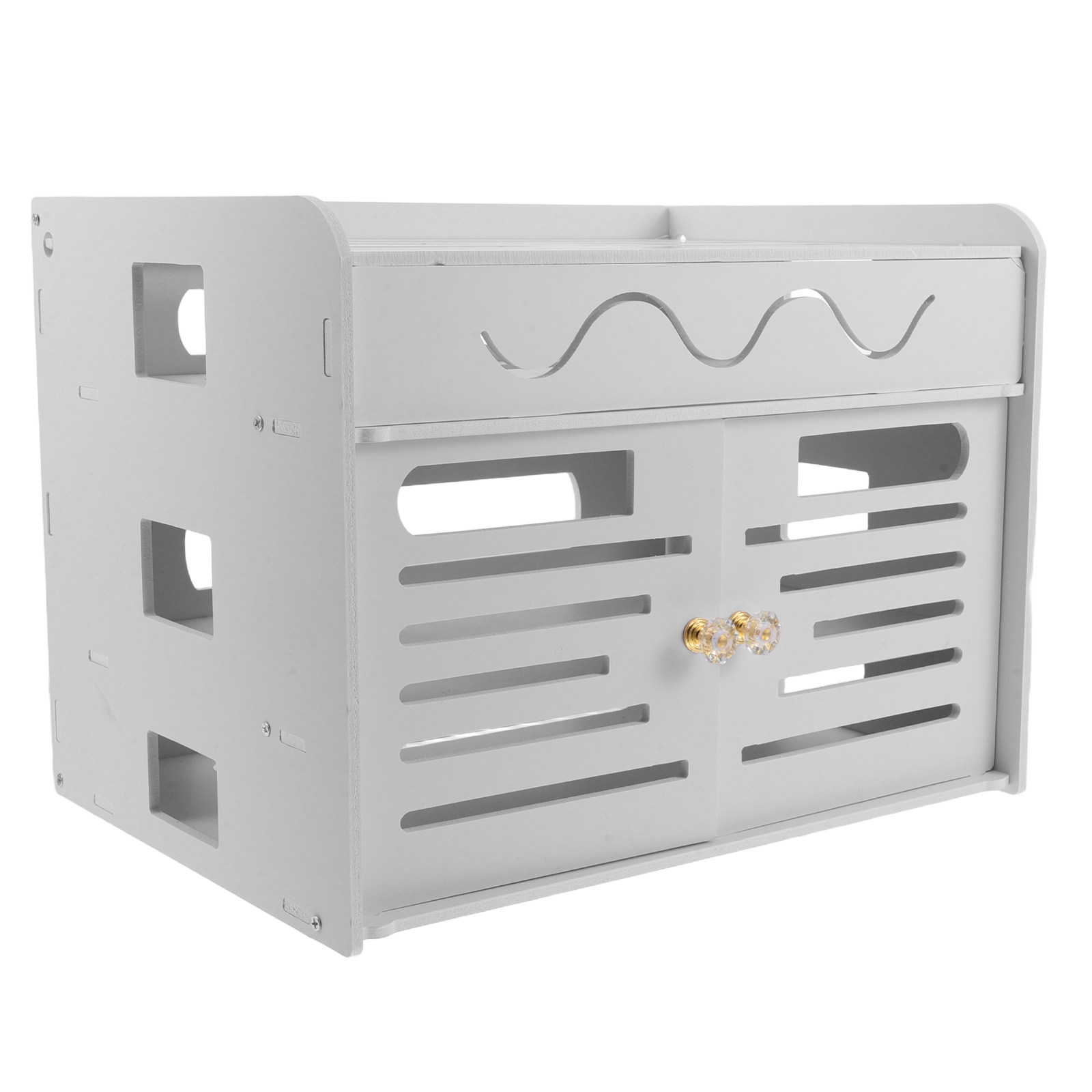 Food Storage Plastic Boxes - 3 Layers WiFi Router Storage Box