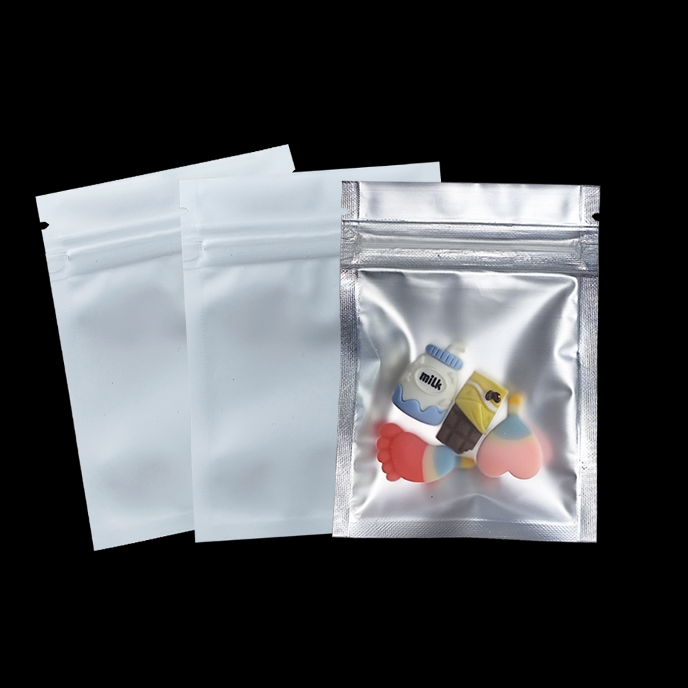 Food Storage Plastic Bag - 100pcs/lot Matte Clear Zip Lock Plastic