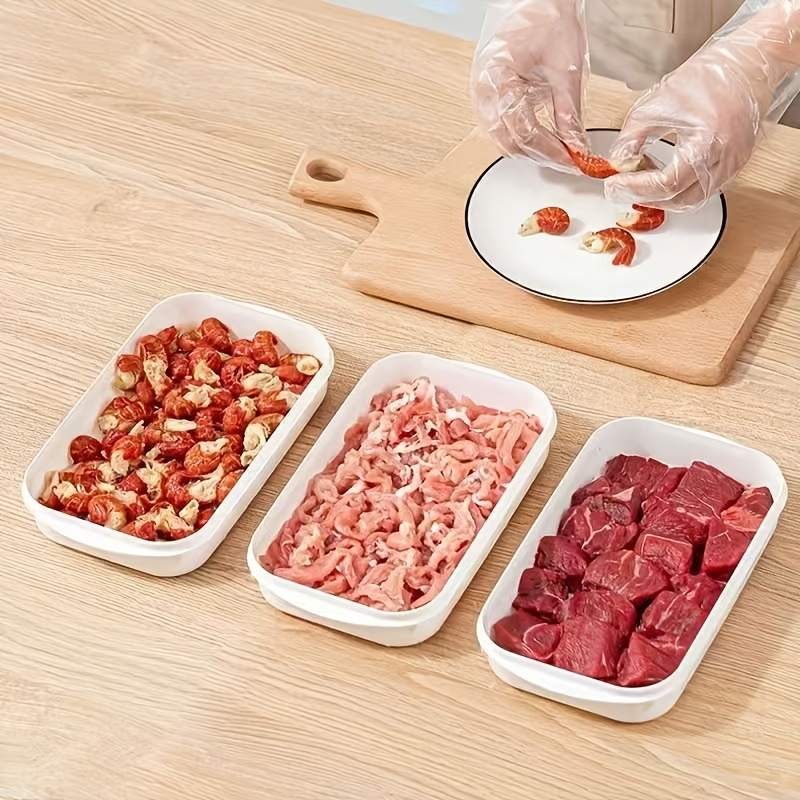 Food Storage Plastic Boxes - 1/3/10PC Portable Refrigerator Meat Fresh-Keeping Box