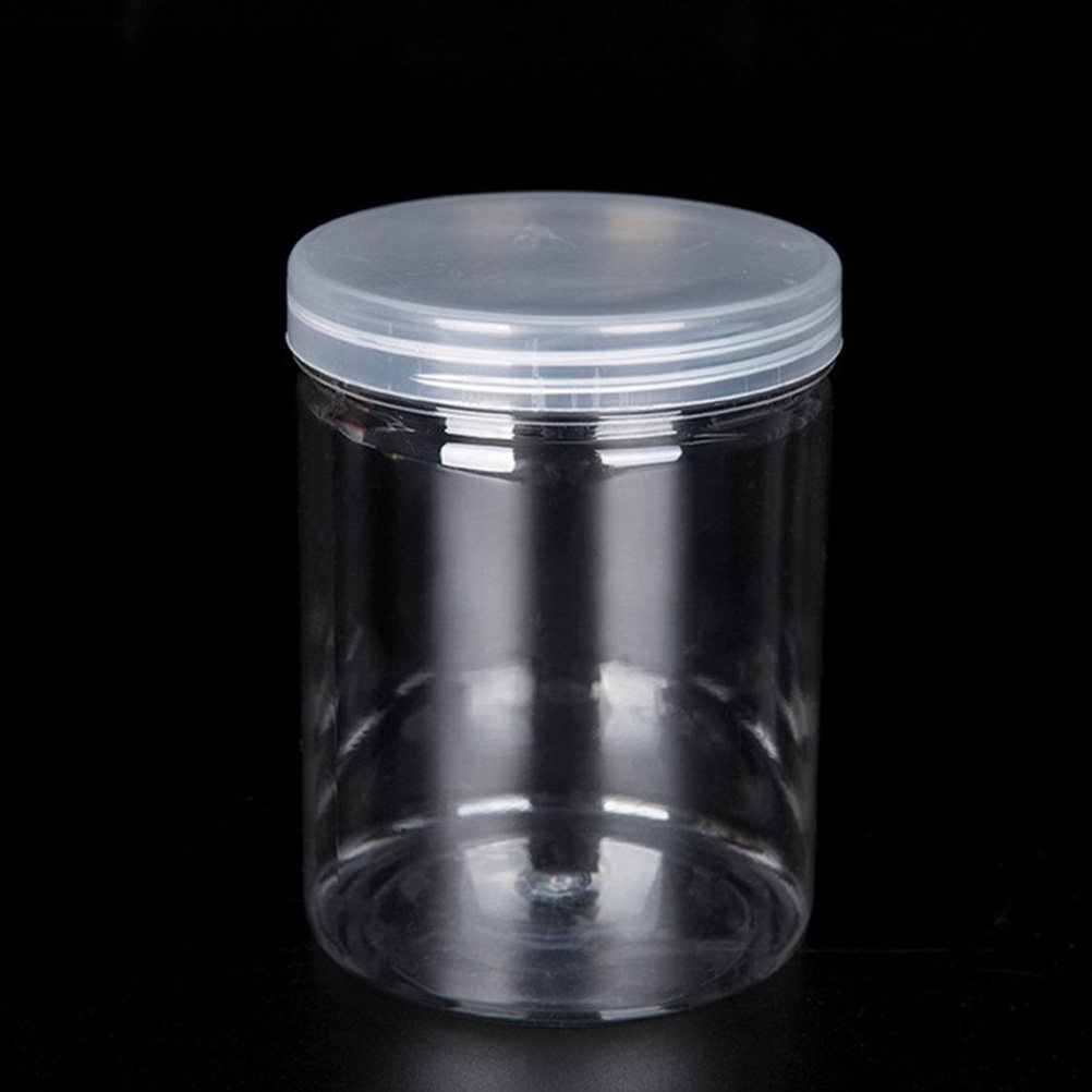 Food Storage Jars Airtight - 10Pcs Clear High-Grade Plastic Food Storage
