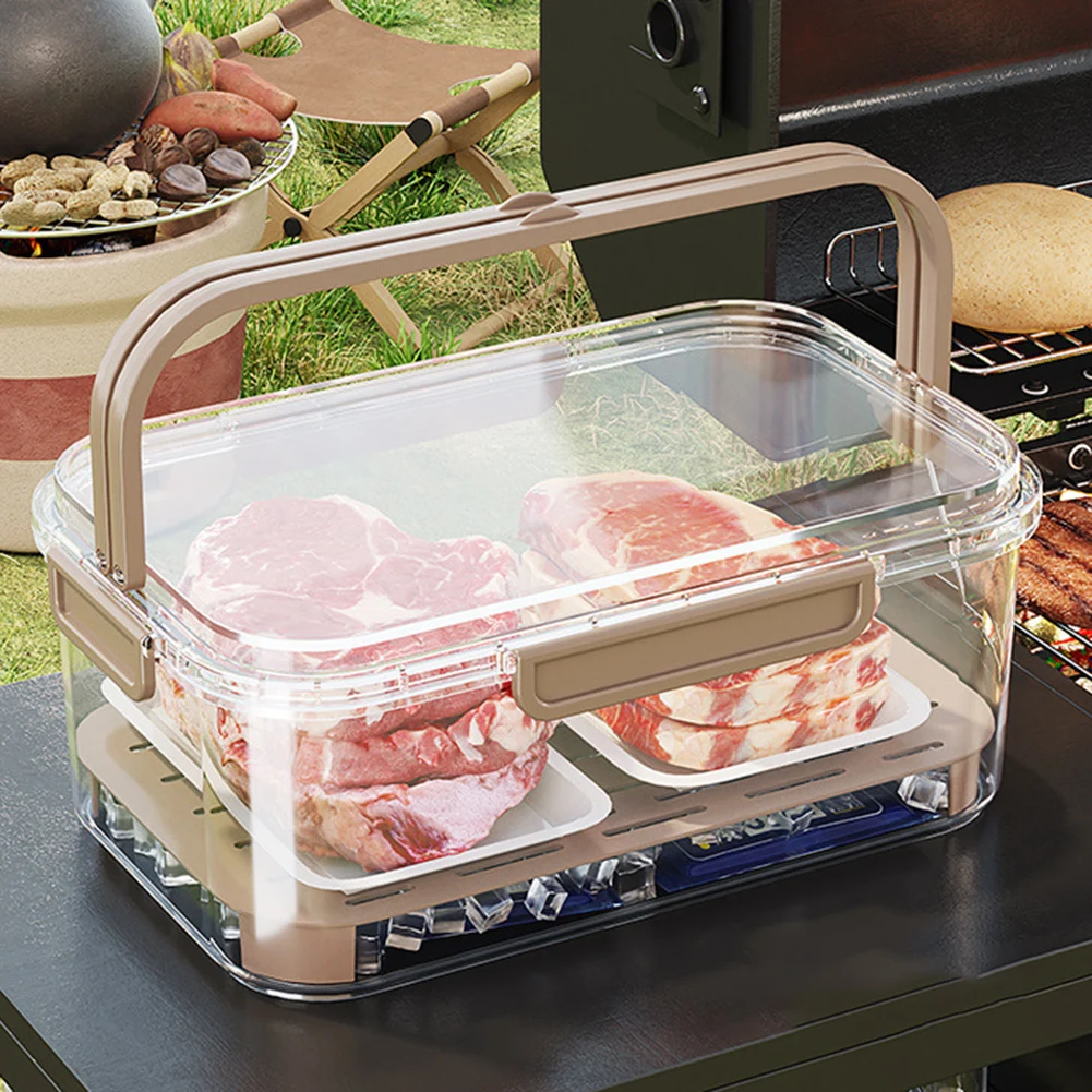 Food Storage Plastic Boxes - Portable Food Storage Container Large Capacity