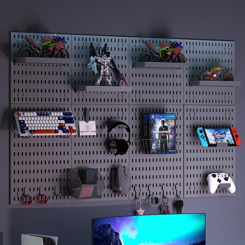 Food Storage And Preservation - Non Drill Wall Mounted Storage Pegboard