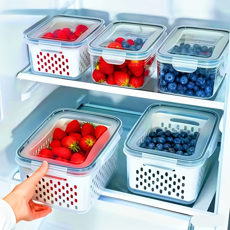 Food Storage Prep Containers - 4pcs/Set Leak-Proof Food Storage Containers-Airtight, Stackable