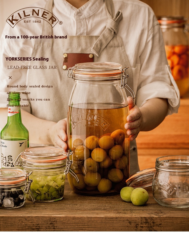 Food Storage Uk - UK Kilner Sealed Jar Kitchen Transparent