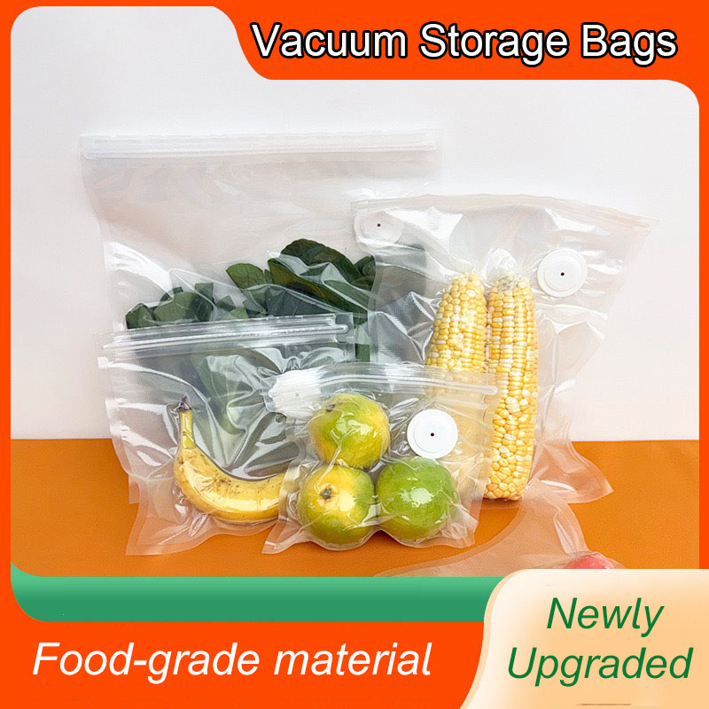 Food Storage Bags Reusable - New Reusable Air Vacuum Storage Bags