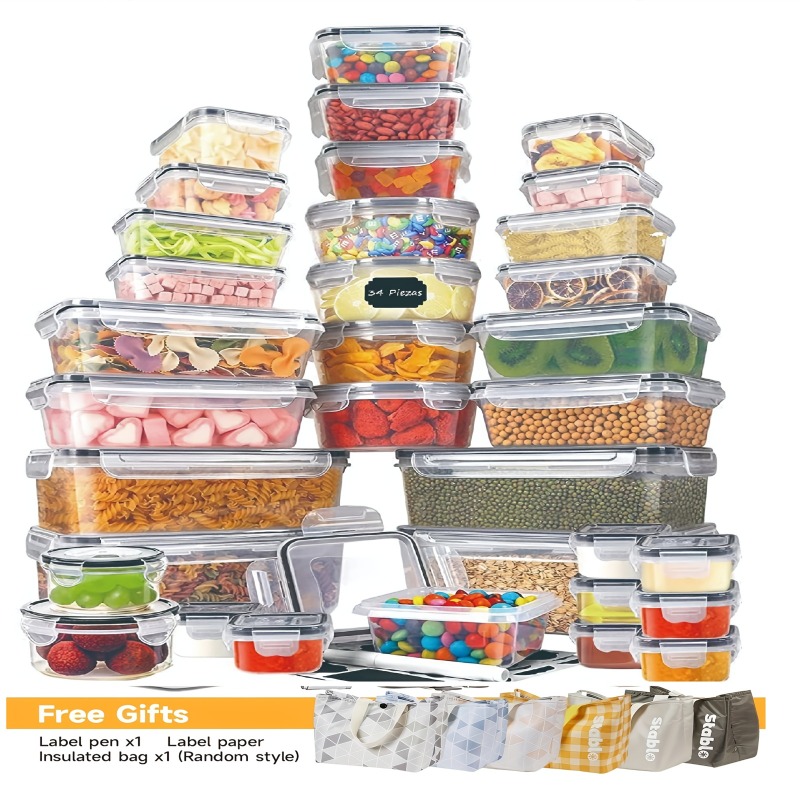 Food Storage And Preservation - 48PCS BPA-Free Food Storage Set –