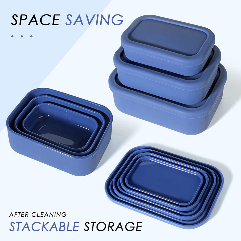 Food Storage Prep Containers - Leak-Resistant Bento Lunch Box Reusable BPA-Free
