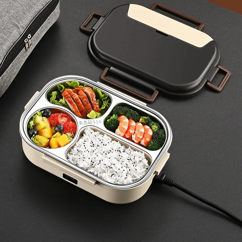 Food Storage To Keep Warm - Electric Heated Lunch Boxes Stainless Steel