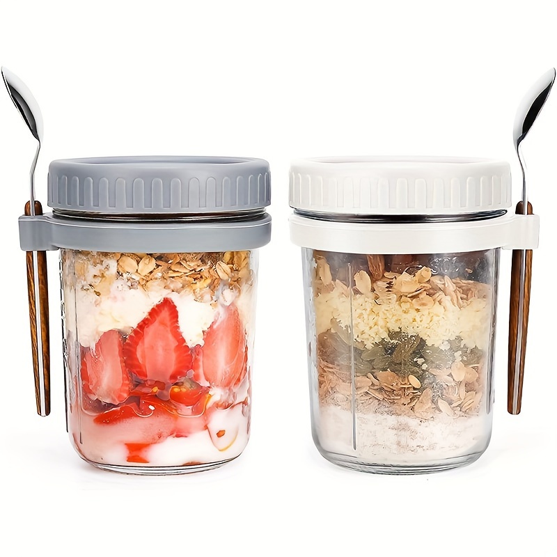 1pc/2pcs Glass Oatmeal Cup, Ov - огляд і ціна Food Storage Set Glass