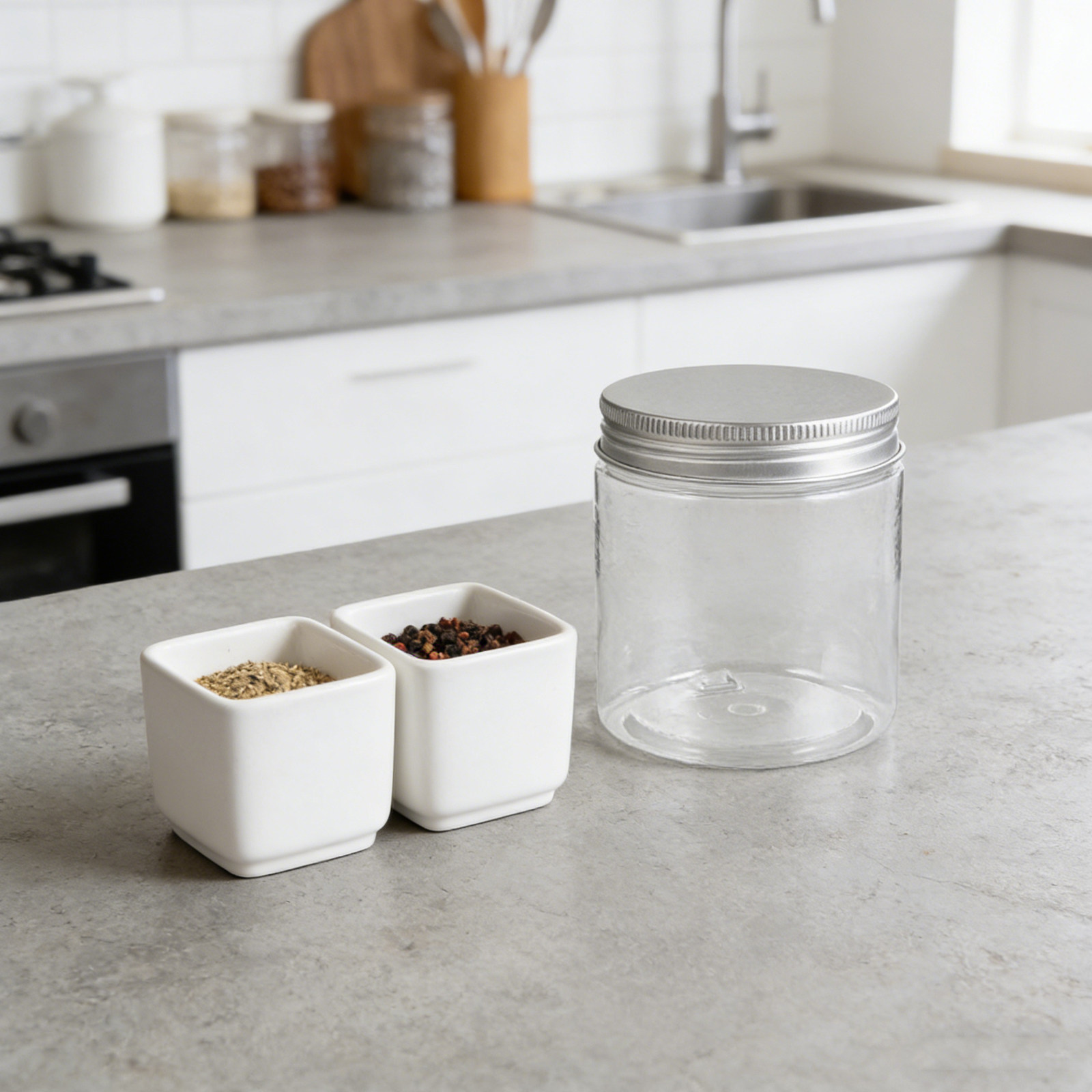 12Pcs Clear Small Mason Jars w - огляд і ціна Food Storage Jars Plastic