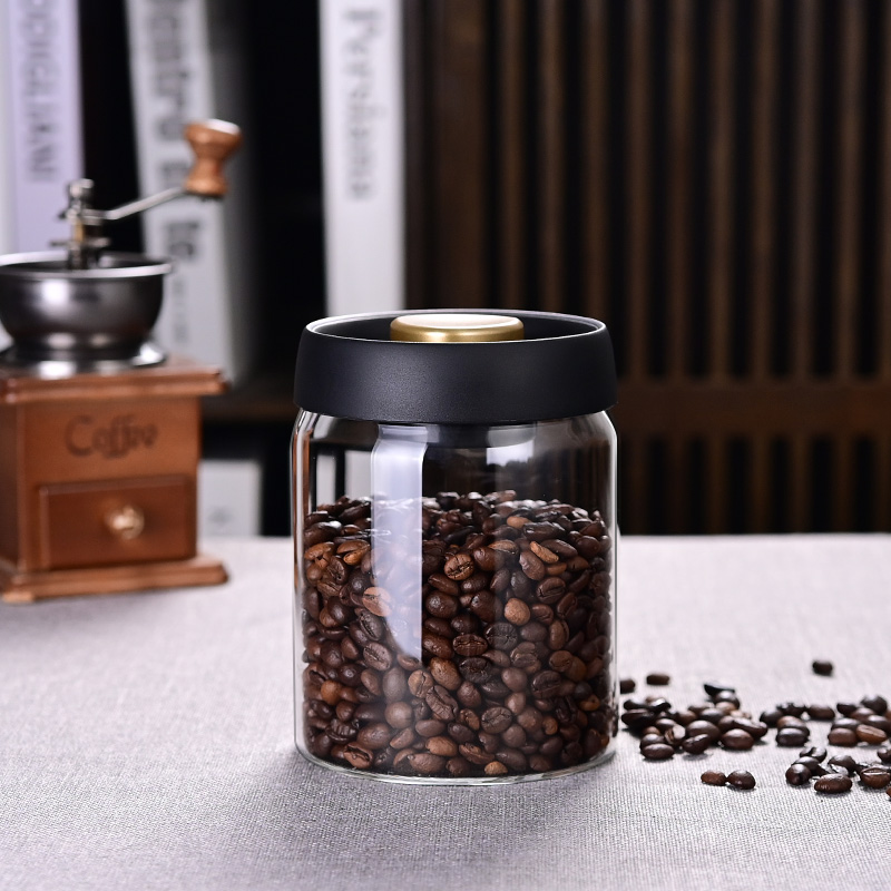 Coffee Bean Storage Jar, Vacuu - огляд і ціна Food Storage Jar Glass