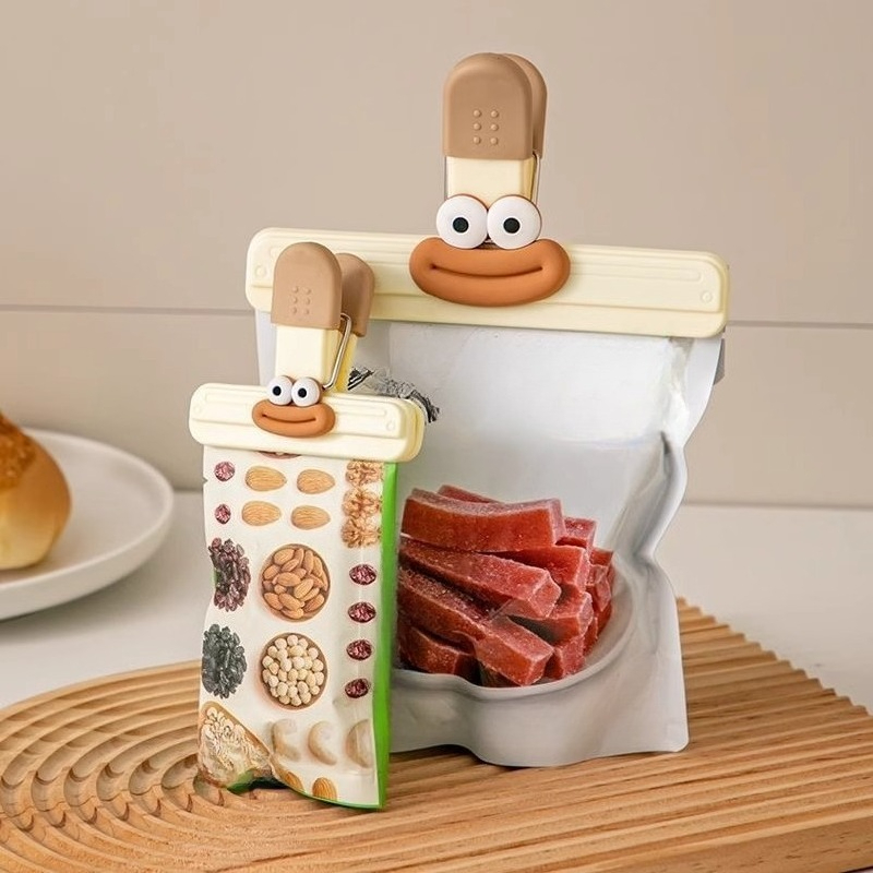 3pcs Creative Face Bag Sealing - огляд і ціна Food Storage Plastic Bag