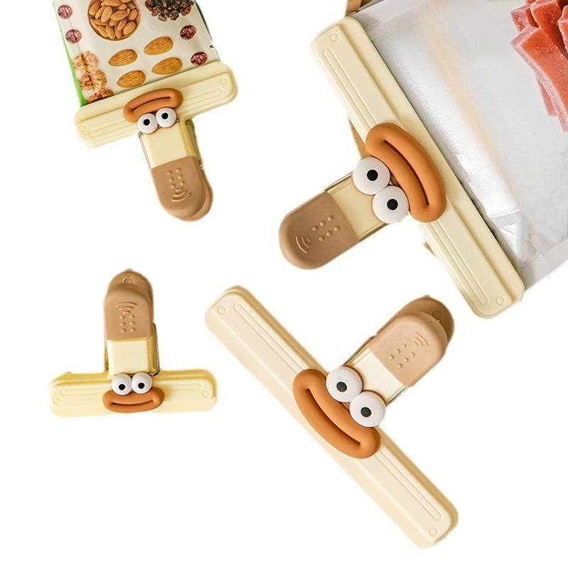 3pcs Creative Face Bag Sealing - огляд і ціна Food Storage Plastic Bag