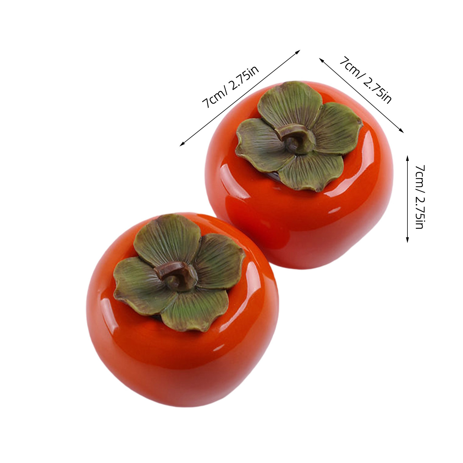 2Pcs Orange Persimmon Style Ce - огляд і ціна Food Storage Jars Airtight