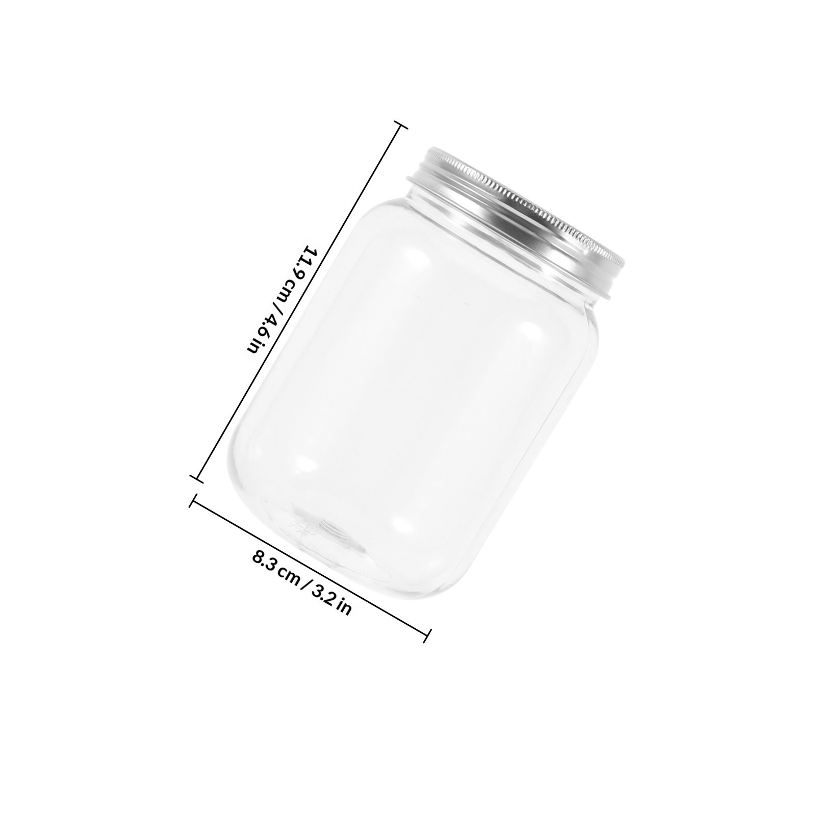 4Pcs Clear Plastic Jars with A - огляд і ціна Food Storage Jars Airtight