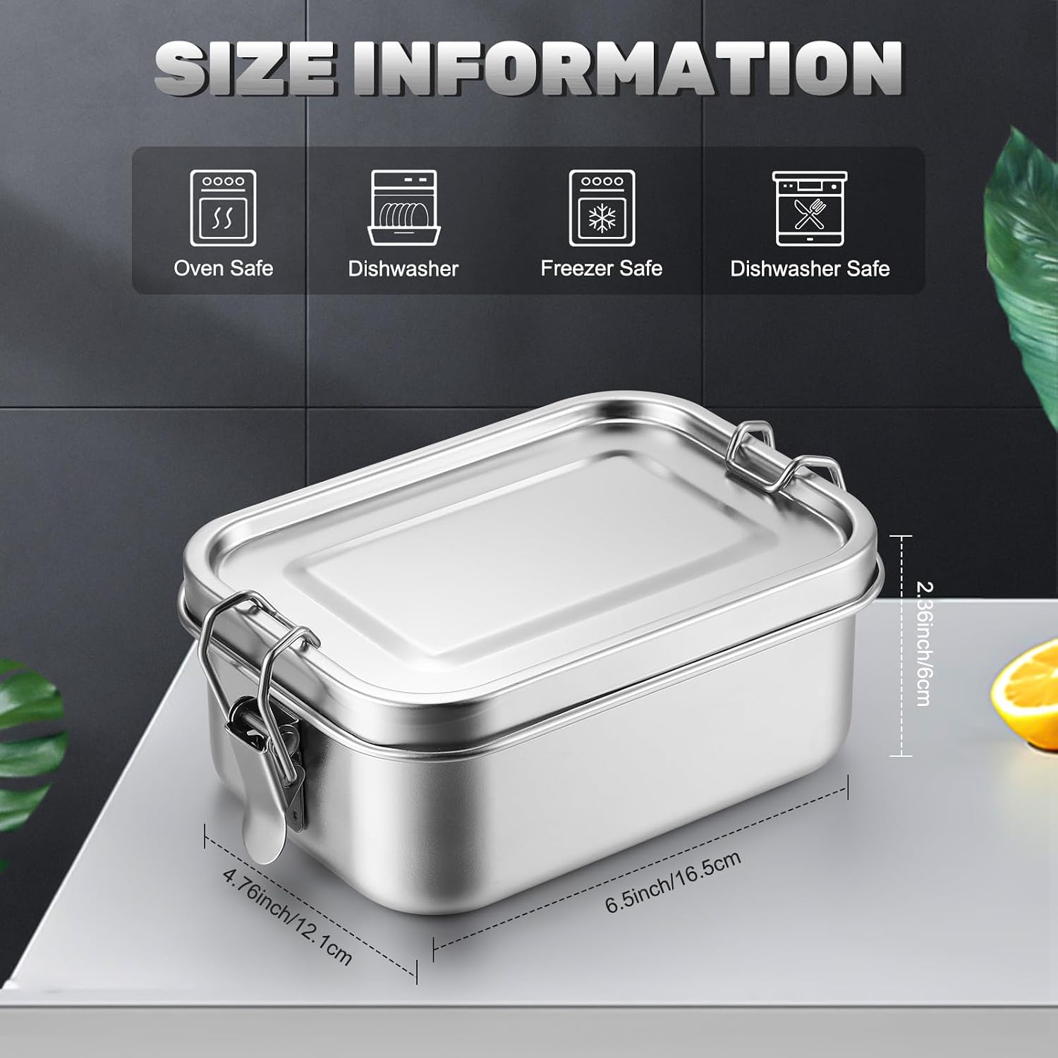Stainless Steel Food Storage C - огляд і ціна Food Storage Prep Containers