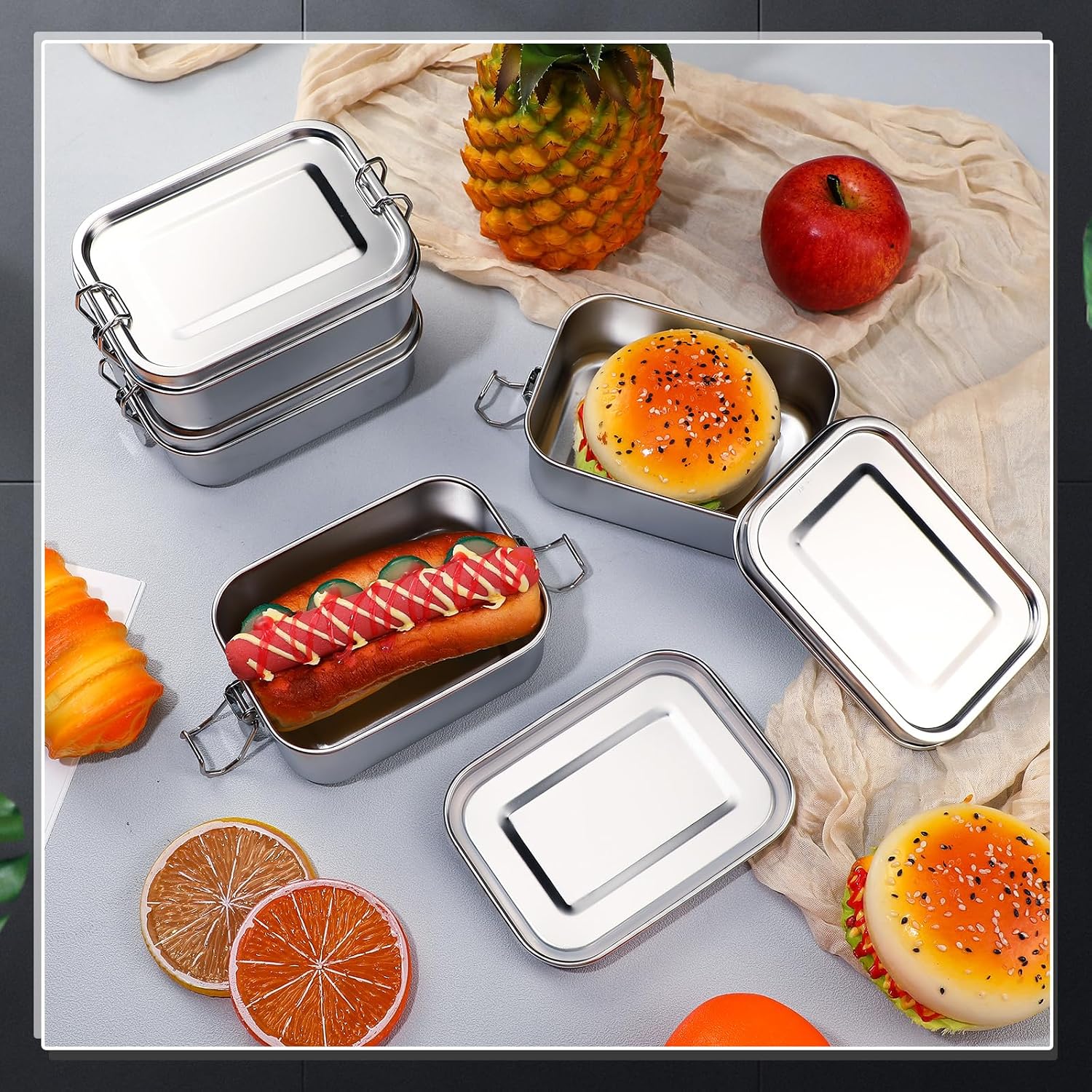 Stainless Steel Food Storage C - огляд і ціна Food Storage Prep Containers