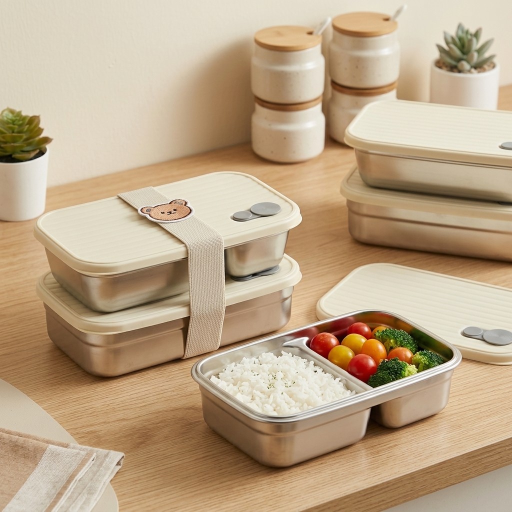 Stainless Steel Bento Box Meta - огляд і ціна Food Storage Prep Containers
