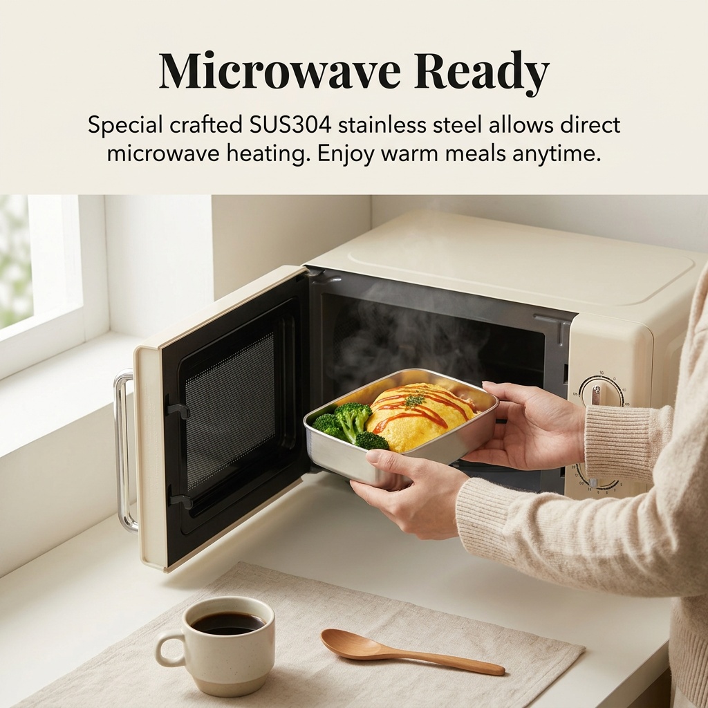 Stainless Steel Bento Box Meta - огляд і ціна Food Storage Prep Containers