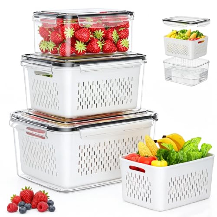 Fruit Storage Containers for F - огляд і ціна Food Storage With Colander