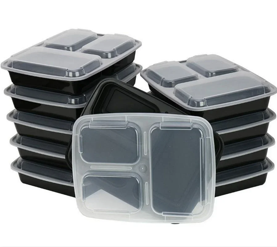 7 Pack 3 Compartment Meal Prep - огляд і ціна Food Storage Prep Containers