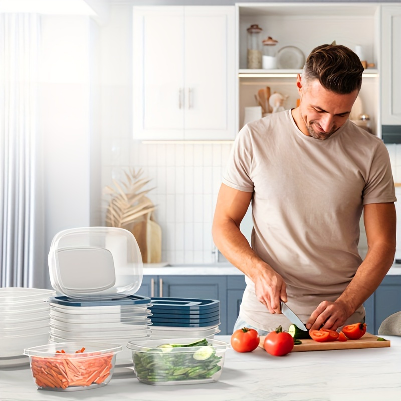 A Set of 6 Transparent Stackab - огляд і ціна Food Storage With Colander