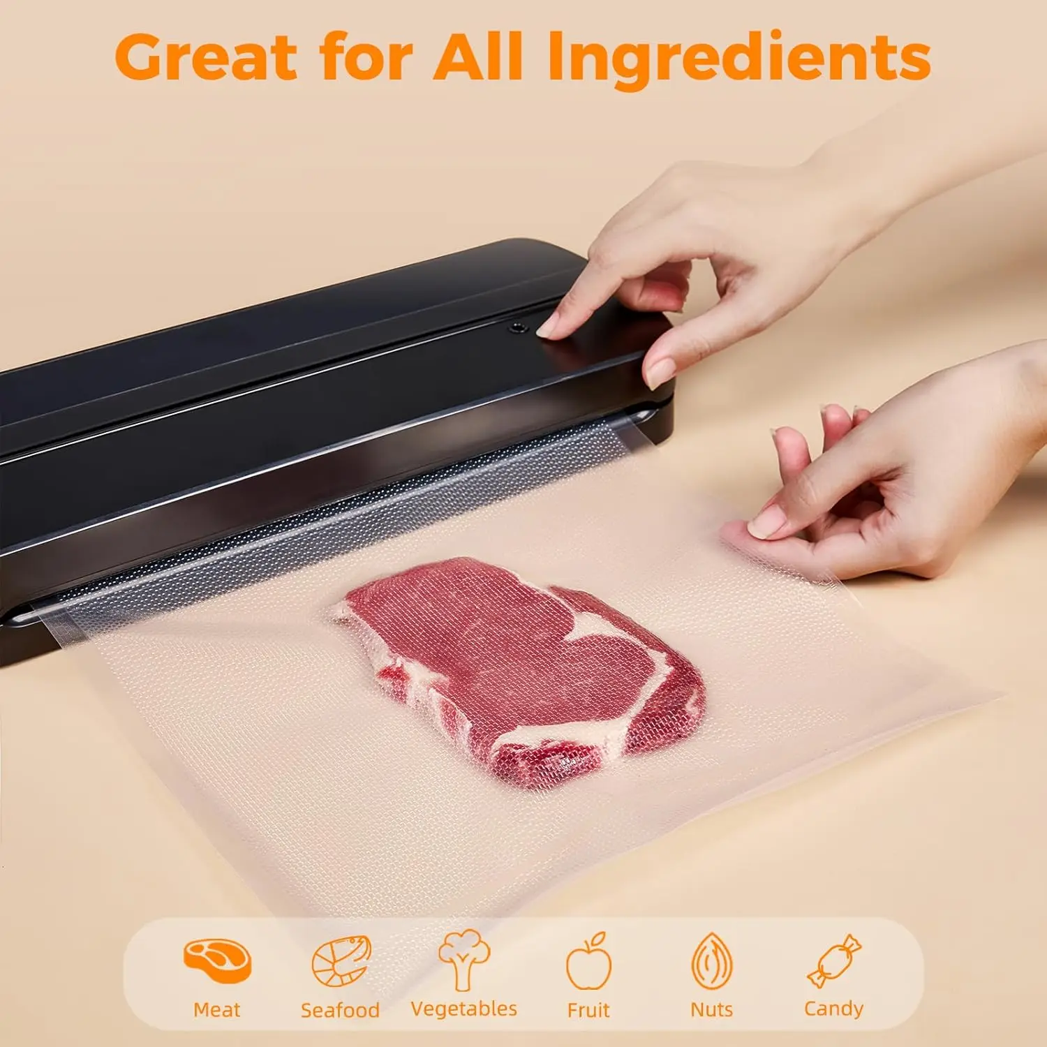 Vacuum Sealer Bags 8x50 Rolls  - огляд і ціна Vacuum Sealer Bag