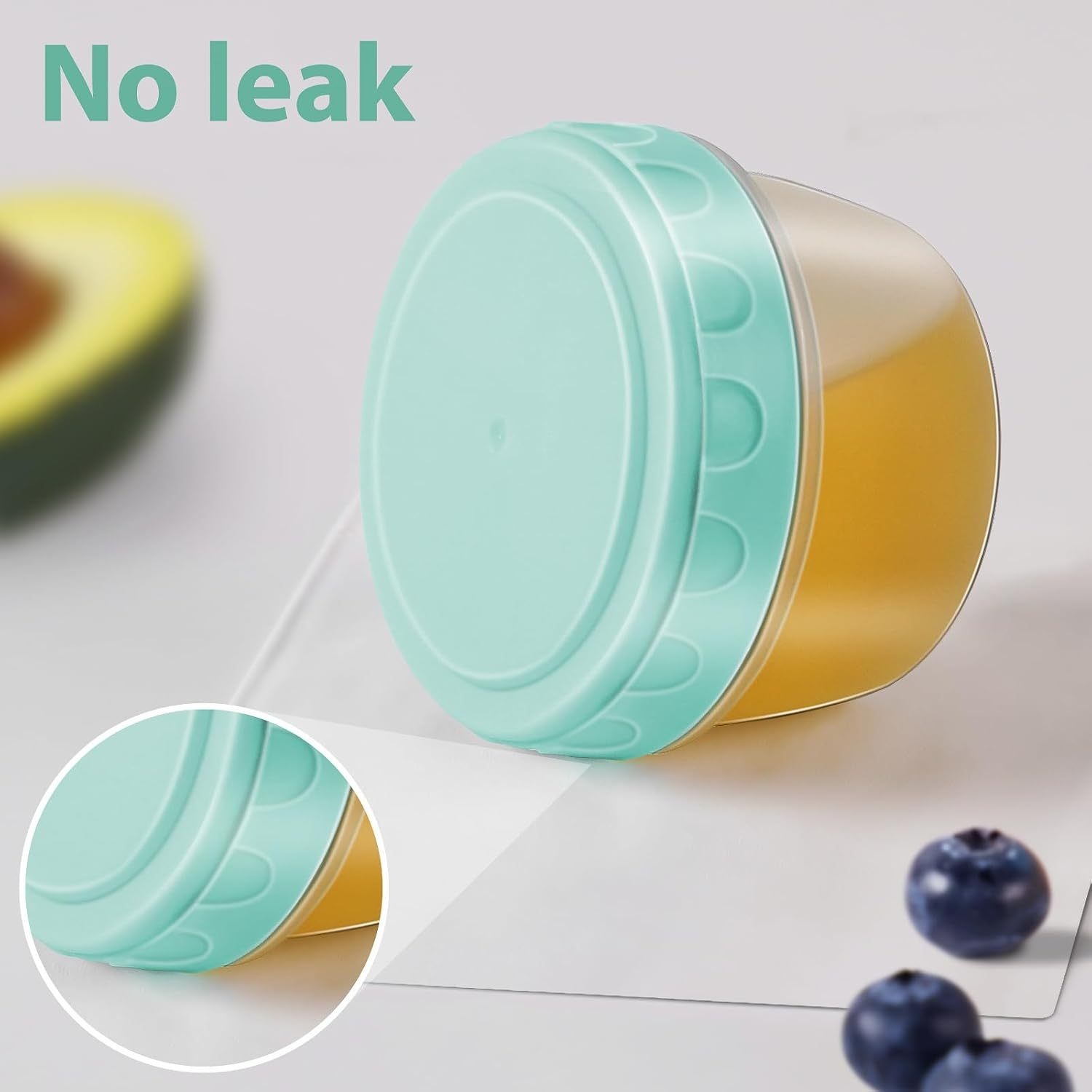 1-6 Pack 2.7 OZ Salad Dressing - огляд і ціна Food Storage Set Glass