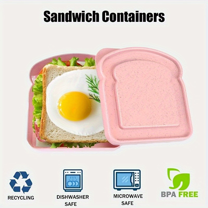 1pc Bento Boxes, Sandwich Cont - огляд і ціна Food Storage Plastic Boxes