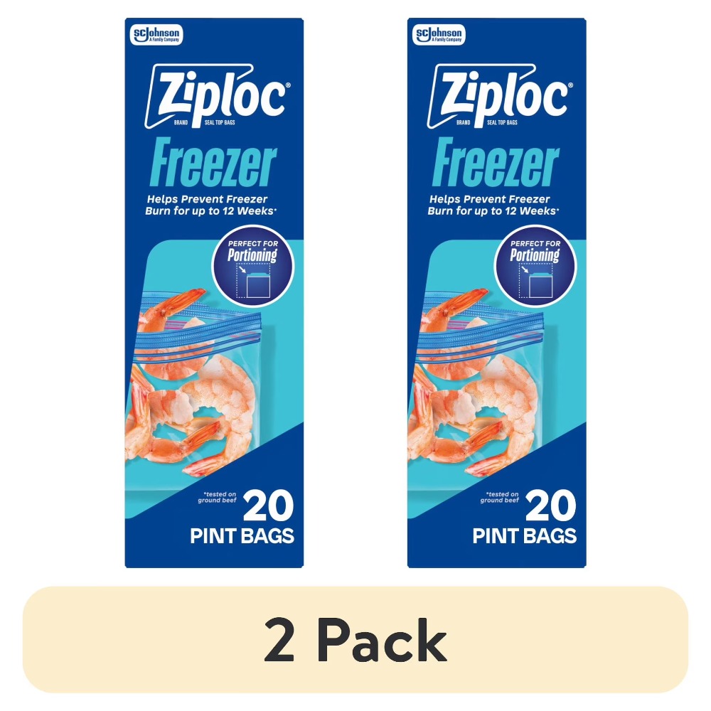 (2 pack) Ziploc Brand Pint Fre - огляд і ціна Food Storage Brands