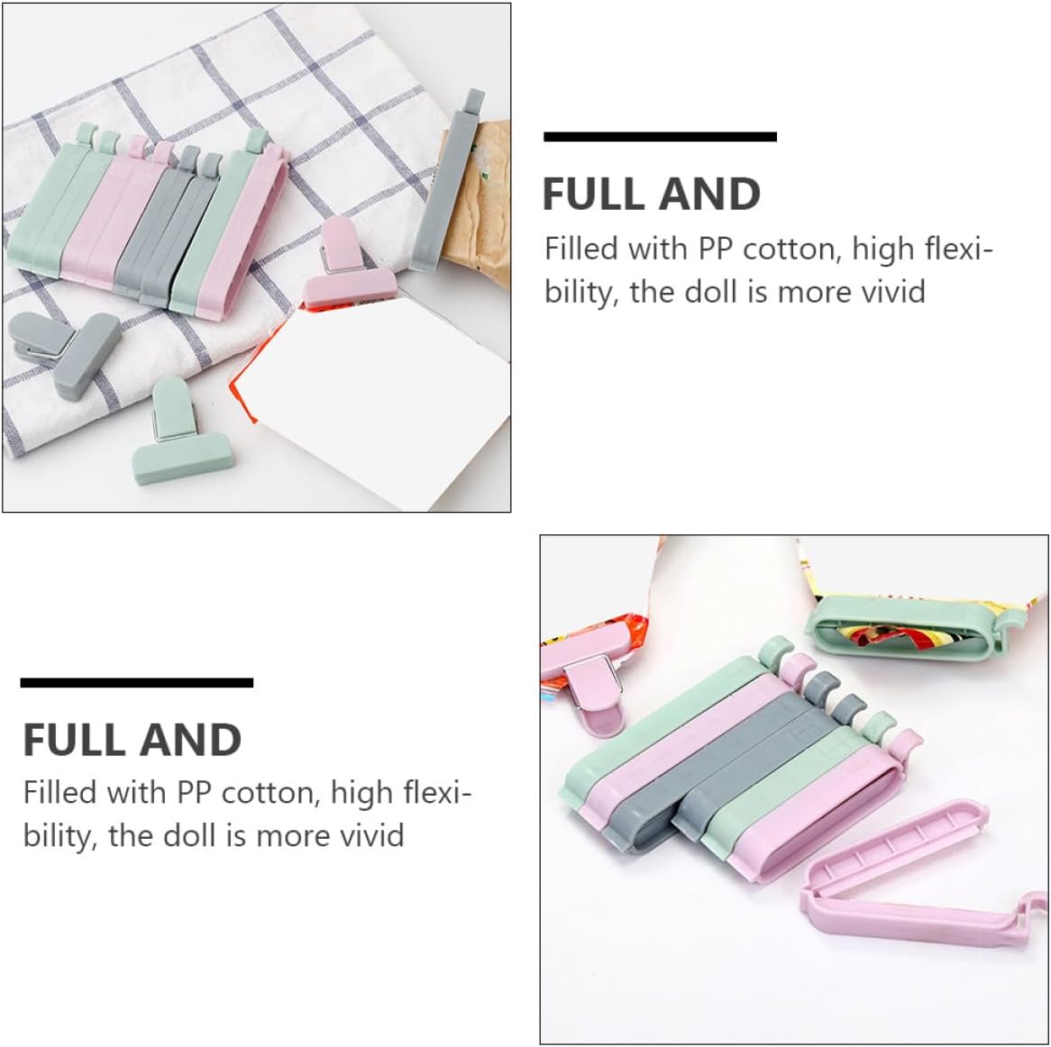12pcs Plastic Bag Clips Sealin - огляд і ціна Food Storage Plastic Bag
