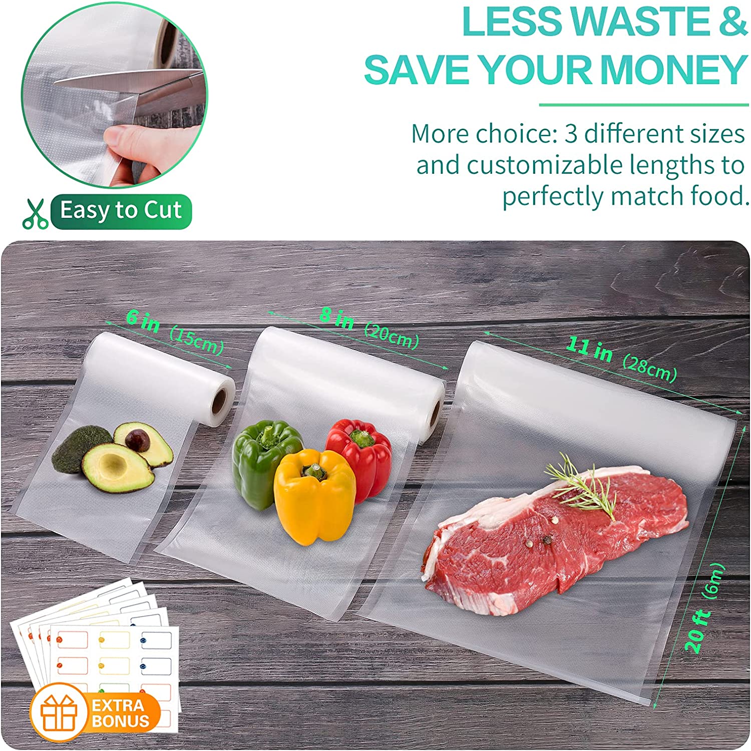 Kitchen Bags For Vacuum Food V - огляд і ціна Vacuum Sealer Bag