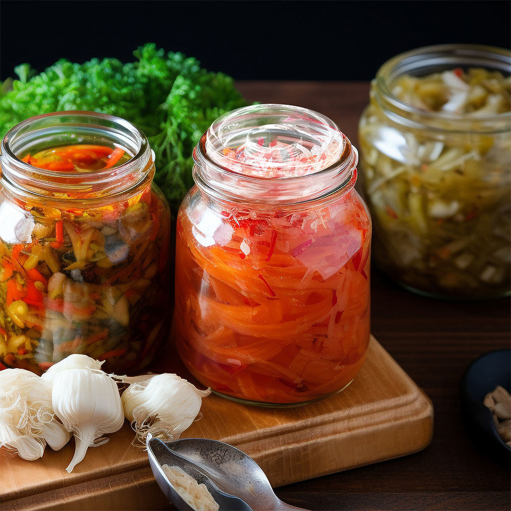 2Pcs Wide Mouth Fermenting Gla - огляд і ціна Food Storage Jar Glass