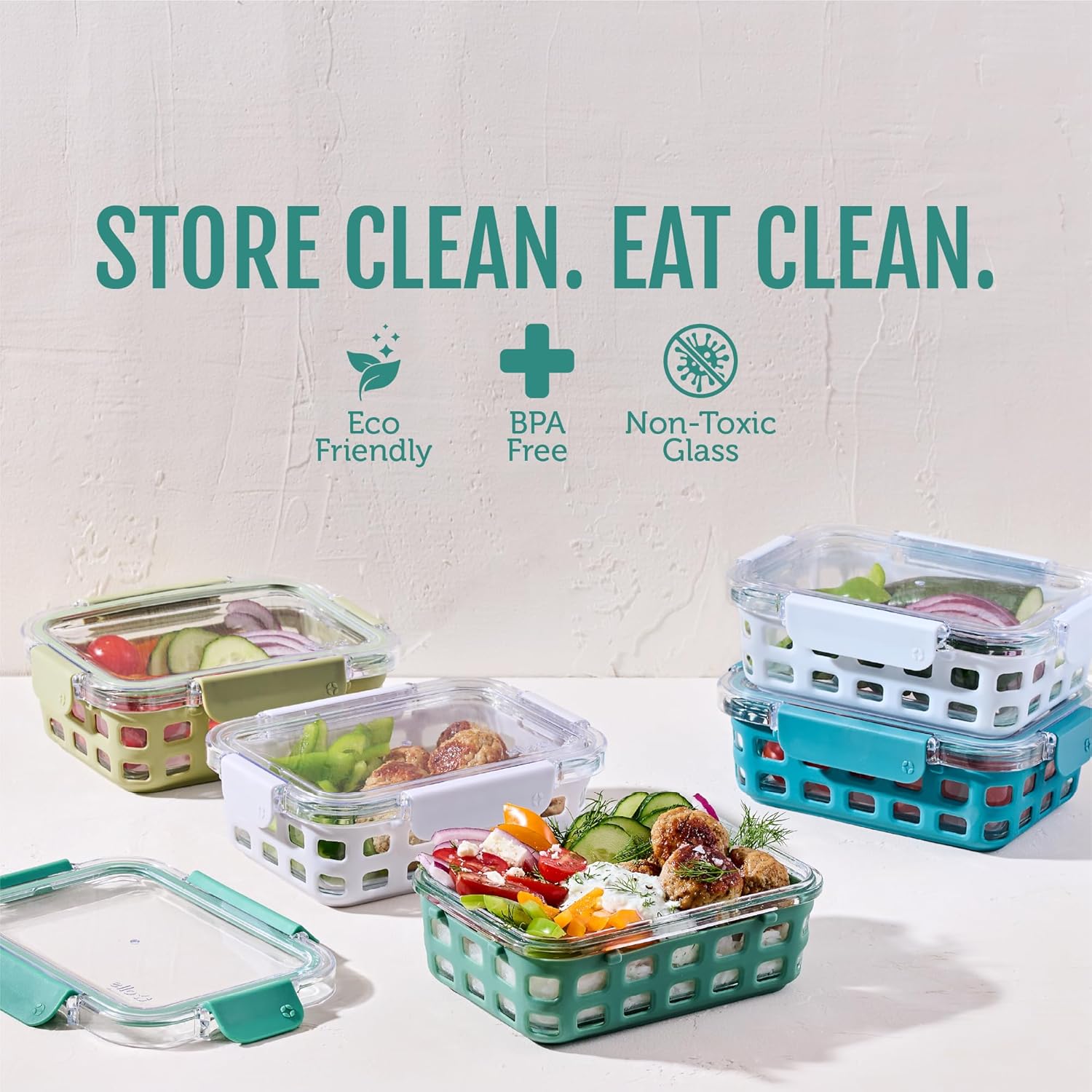 3.4 Cup Meal Prep Sets 10Pc, 5 - огляд і ціна Food Storage Set Glass