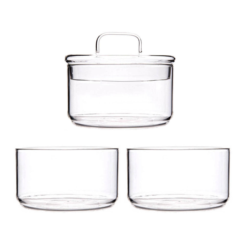 1Set Clear Glass Storage Bowl  - огляд і ціна Food Storage Jar Glass