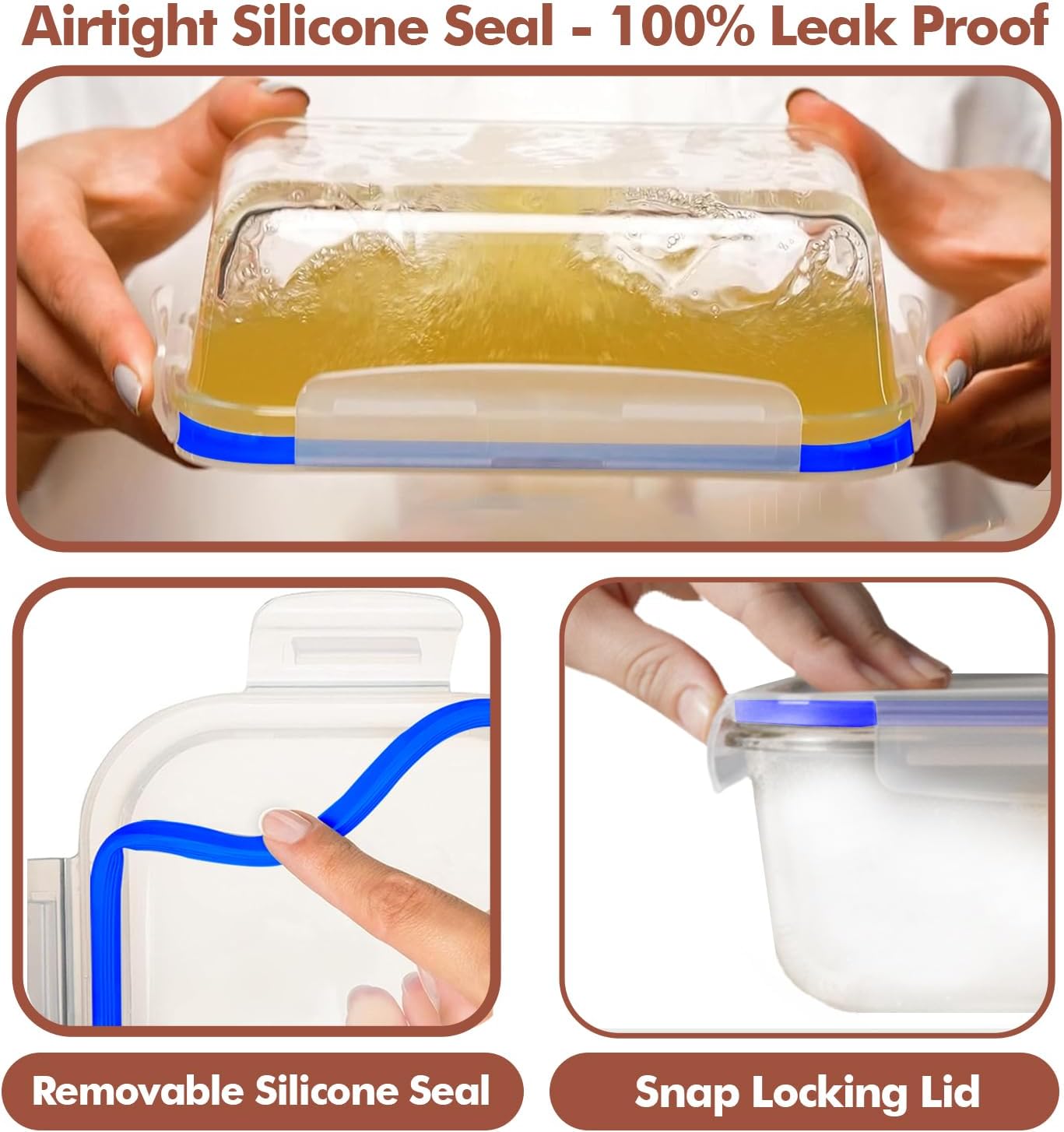 16 Pc (Set of 8) 30 Oz Glass M - огляд і ціна Food Storage Set Glass