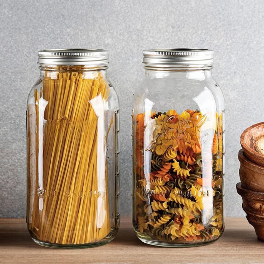 2000ML Wide Mouth Mason Glass  - огляд і ціна Food Storage Jar Glass