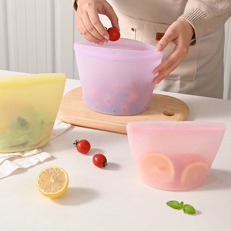 Self-Sealing Silicone Storage  - огляд і ціна Food Storage Bags Reusable