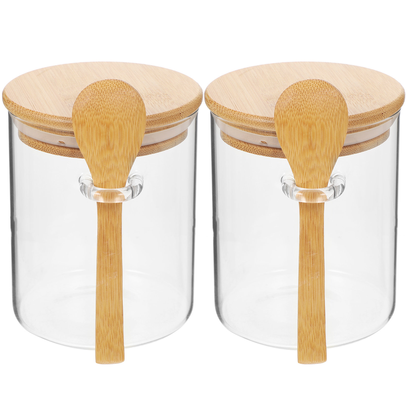 2 Pcs Flour Sugar Storage Cont - огляд і ціна Food Storage Jar Glass