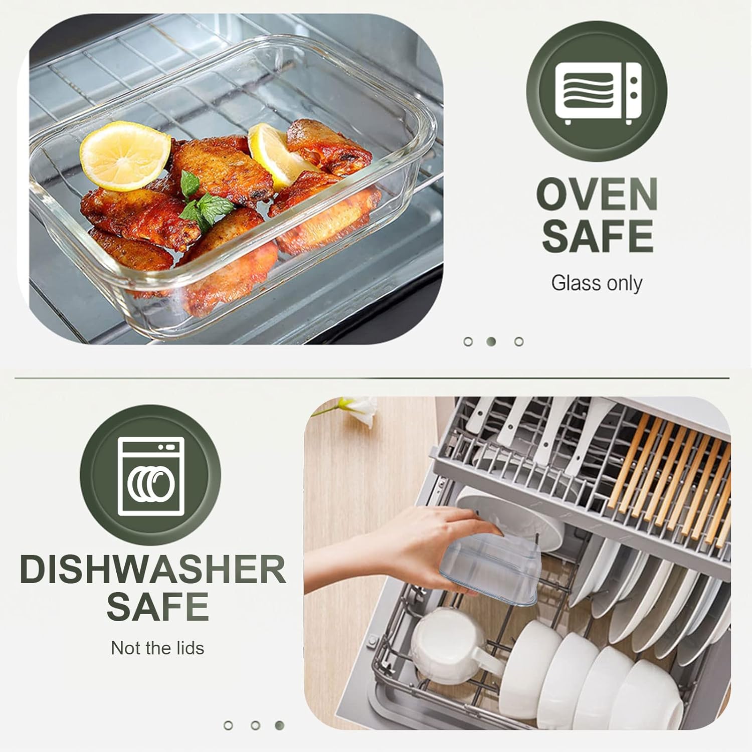 30 Pieces Glass Food Storage C - огляд і ціна Food Storage Set Glass