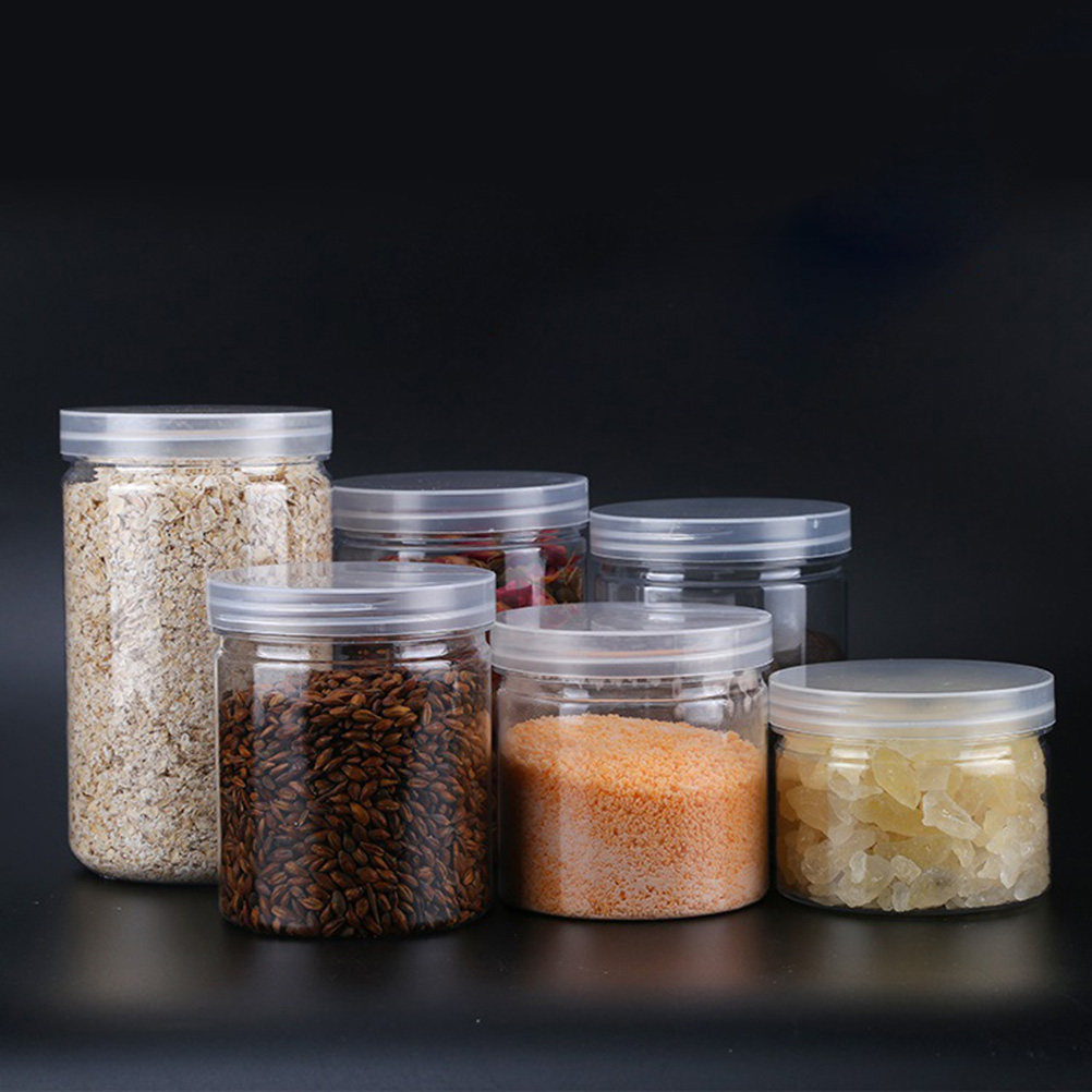 10Pcs Clear High-Grade Plastic - огляд і ціна Food Storage Jars Airtight
