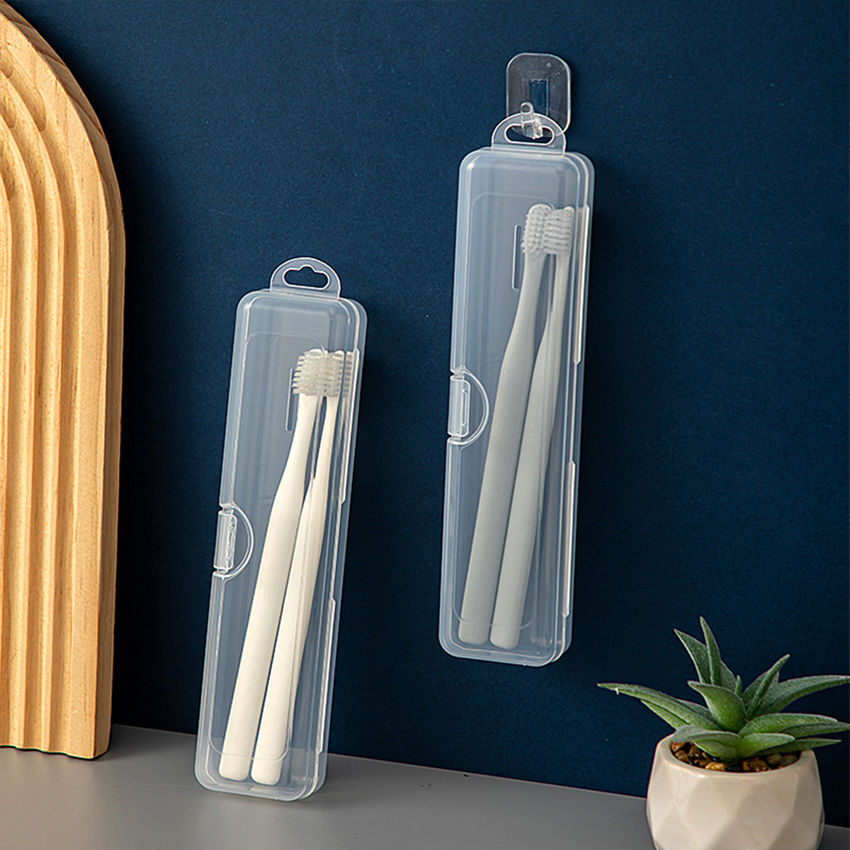 WORTHBUY Toothbrush Box Transp - огляд і ціна Food Storage Jars Plastic