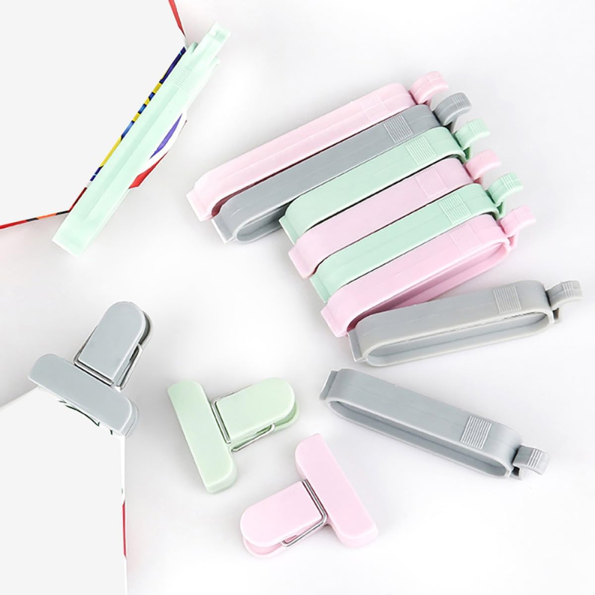 12pcs Mixed Color Plastic Seal - огляд і ціна Food Storage Plastic Bag