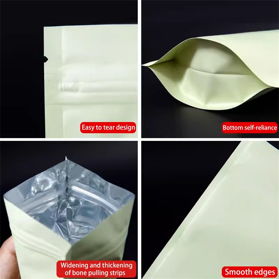 50/100PCS Matte Pale Yellow Zi - огляд і ціна Food Storage Usa