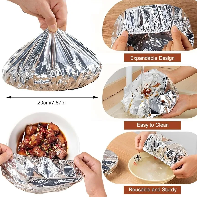 10/20PCS Aluminum Foil Cover H - огляд і ціна Food Storage To Keep Warm