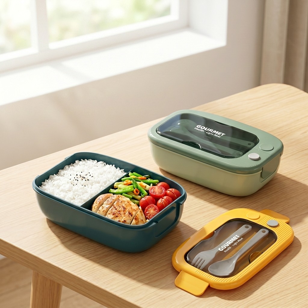 Microwavable Plastic Bento Box - огляд і ціна Food Storage Prep Containers