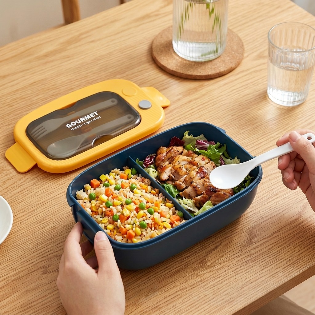 Microwavable Plastic Bento Box - огляд і ціна Food Storage Prep Containers