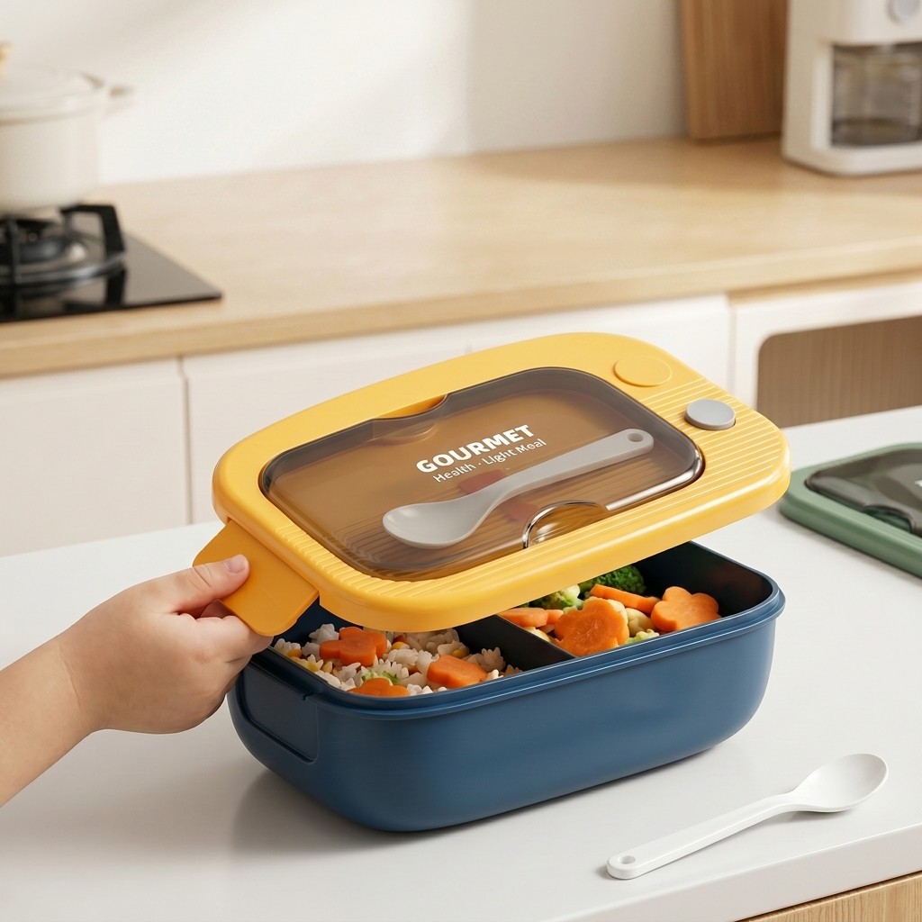 Microwavable Plastic Bento Box - огляд і ціна Food Storage Prep Containers