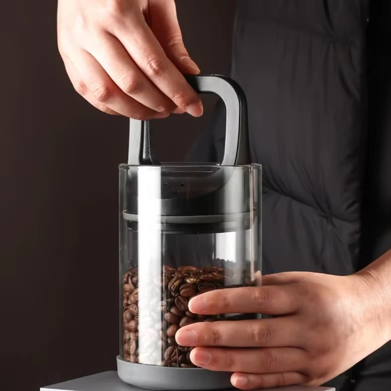 Coffee Beans Vacuum Sealed Tan - огляд і ціна Food Storage Set Glass